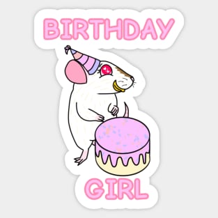 Birthday Rat (Version 2) Sticker